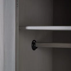 Maison Belfort Drehtürenschrank Finca Rustica II - Kiefer massiv - Kiefer Grau - Breite: 154 cm -Schlafzimmer Verkaufe DE 1000178077 200515 12255300006 DETAILS P000000001000178077