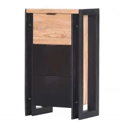 Red Living Kommode Galvan - Akazie massiv - Akazie / Schwarz