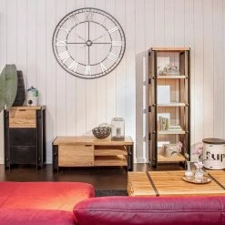 Red Living Kommode Galvan - Akazie massiv - Akazie / Schwarz -Schlafzimmer Verkaufe DE 1000182215 190830 11040300053 MOOD DETAILS P000000001000182215 mood