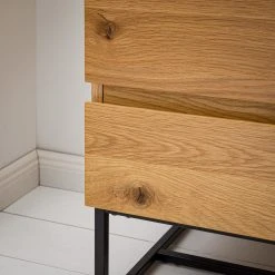 Ars Natura Kommode Nozza - Echtholzfurnier - Eiche / Schwarz -Schlafzimmer Verkaufe DE 1000182823 200306 14374700011 MOOD DETAILS P000000001000182823 mood