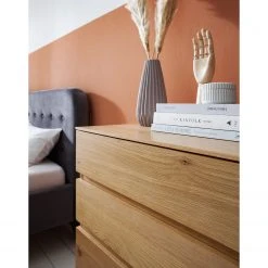 Ars Natura Kommode Nozza - Echtholzfurnier - Eiche / Schwarz -Schlafzimmer Verkaufe DE 1000182823 200528 16362300034 DETAILS P000000001000182823