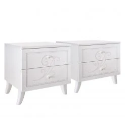 LC Spa Nachtkommode Kamenka (2er-Set) - Weiß