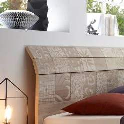 LC Spa Bett Laussonne II - Weiß / Eiche Sonoma Dekor - 160 x 200cm -Schlafzimmer Verkaufe DE 1000184294 191021 10004000142 DETAILS P000000001000184294