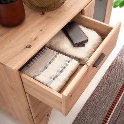 Naturoo Kommode Coulogne - Balkeneiche Dekor / Grau - Breite: 119 cm -Schlafzimmer Verkaufe DE 1000184638 190827 14261200059 DETAILS P000000001000184638