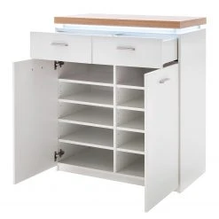 Loftscape Kommode Mundai II - Inkl. Beleuchtung - Weiß / Eiche Wotan Dekor -Schlafzimmer Verkaufe DE 1000184641 190827 14261500083 DETAILS P000000001000184641