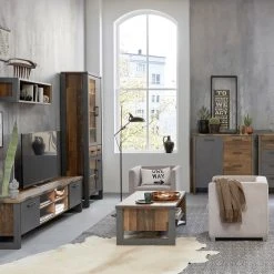 Trendteam Kommode Prime III - Altholz Pinie Dekor / Anthrazit -Schlafzimmer Verkaufe DE 1000185540 190905 12594300176 MOOD DETAILS P000000001000185540 mood