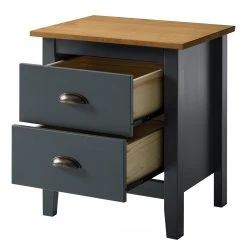 Maison Belfort Nachtkommode Rivery - Kiefer massiv - Anthrazit -Schlafzimmer Verkaufe DE 1000187567 200205 11113200018 DETAILS P000000001000187567