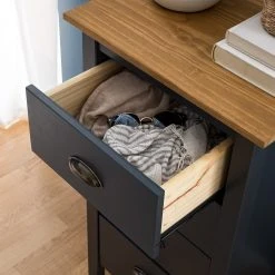 Maison Belfort Kommode Rivery I - Kiefer massiv - Anthrazit -Schlafzimmer Verkaufe DE 1000187568 201111 14522700011 DETAILS P000000001000187568