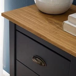 Maison Belfort Kommode Rivery I - Kiefer massiv - Anthrazit -Schlafzimmer Verkaufe DE 1000187568 201111 14522700012 DETAILS P000000001000187568