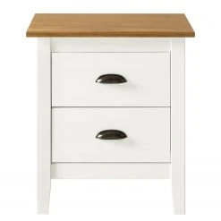 Maison Belfort Nachtkommode Rivery - Kiefer massiv - Weiß -Schlafzimmer Verkaufe DE 1000187579 200205 11113300061 DETAILS P000000001000187579