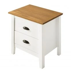 Maison Belfort Nachtkommode Rivery - Kiefer massiv - Weiß -Schlafzimmer Verkaufe DE 1000187579 200205 11113300063 DETAILS P000000001000187579