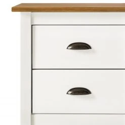 Maison Belfort Nachtkommode Rivery - Kiefer massiv - Weiß -Schlafzimmer Verkaufe DE 1000187579 200205 11113300064 DETAILS P000000001000187579