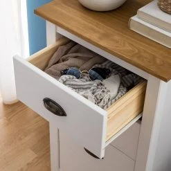 Maison Belfort Kommode Rivery I - Kiefer massiv - Weiß -Schlafzimmer Verkaufe DE 1000187580 200312 14522800029 DETAILS P000000001000187580