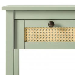 Maison Belfort Nachttisch Belleria - Kiefer massiv / Wiener Geflecht - Hellolivgrün -Schlafzimmer Verkaufe DE 1000187589 200205 11113500143 DETAILS P000000001000187589