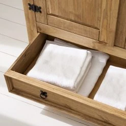 Maison Belfort Drehtürenschrank Finca Rustica I - Kiefer massiv - Kiefer Natur - Breite: 100 cm -Schlafzimmer Verkaufe DE 1000192589 200506 14210600018 DETAILS P000000001000192589