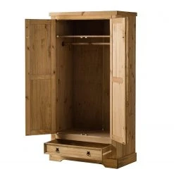 Maison Belfort Drehtürenschrank Finca Rustica II - Kiefer massiv - Kiefer Natur - Breite: 101 cm -Schlafzimmer Verkaufe DE 1000192590 200515 12260900024 DETAILS P000000001000192590