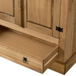 Maison Belfort Drehtürenschrank Finca Rustica II - Kiefer massiv - Kiefer Natur - Breite: 101 cm -Schlafzimmer Verkaufe DE 1000192590 200515 12261100027 DETAILS P000000001000192590