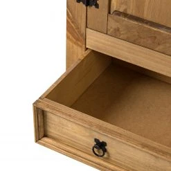 Maison Belfort Drehtürenschrank Finca Rustica II - Kiefer massiv - Kiefer Natur - Breite: 101 cm -Schlafzimmer Verkaufe DE 1000192590 200515 12261200028 DETAILS P000000001000192590