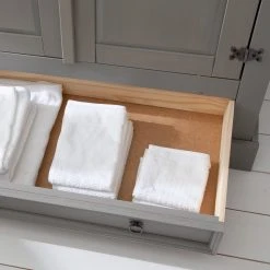 Maison Belfort Drehtürenschrank Finca Rustica I - Kiefer massiv - Kiefer Grau - Breite: 100 cm -Schlafzimmer Verkaufe DE 1000194024 200506 12462100021 DETAILS P000000001000194024