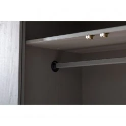 Maison Belfort Drehtürenschrank Finca Rustica II - Kiefer massiv - Kiefer Grau - Breite: 101 cm -Schlafzimmer Verkaufe DE 1000194025 200422 06385800038 DETAILS P000000001000194025