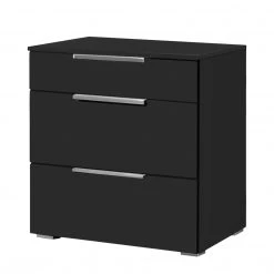 Rauch Black Nachtkommode 20UP II - Matt Schwarz - Höhe: 55 cm