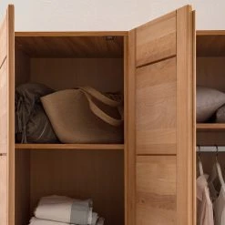 Ars Natura Drehtürenschrank Landvetter - Kernbuche teilmassiv - Breite: 152 cm -Schlafzimmer Verkaufe DE 1000195501 200513 13545800017 DETAILS P000000001000195501