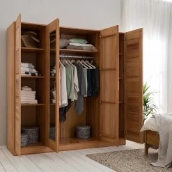 Ars Natura Drehtürenschrank Landvetter I - Kernbuche teilmassiv - Breite: 202 cm -Schlafzimmer Verkaufe DE 1000195502 200513 13550100020 MOOD DETAILS P000000001000195502 mood