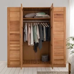 Ars Natura Drehtürenschrank Landvetter I - Kernbuche teilmassiv - Breite: 202 cm -Schlafzimmer Verkaufe DE 1000195502 200513 13550200021 MOOD DETAILS P000000001000195502 mood
