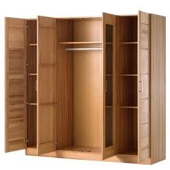 Ars Natura Drehtürenschrank Landvetter I - Kernbuche teilmassiv - Breite: 202 cm -Schlafzimmer Verkaufe DE 1000195502 200513 13550300022 DETAILS P000000001000195502