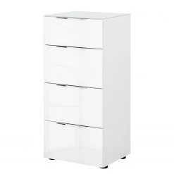 Maja Möbel Kommode Trend I - Glas - Weiß