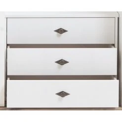 Maison Belfort Schubkasteneinsatz Bergen - Massivholz Kiefer - Kiefer Weiß