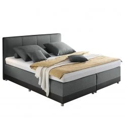 Loftscape Boxspringbett Hatch - Boxspringbett mit integriertem Topper, ohne Dekoration, Bezug: Webstoff - 160 x 200cm