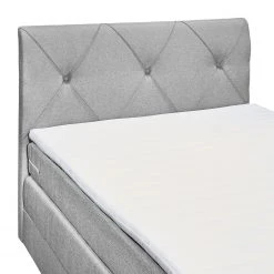 Loftscape Boxspringbett Griggs - Boxspringbett inkl. Topper und Bettkasten, ohne Dekoration Bezug: Webstoff - Silber - 140 x 200cm -Schlafzimmer Verkaufe DE 1000199683 200110 08294400082 DETAILS P000000001000199683