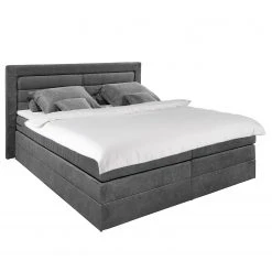 Loftscape Boxspringbett Sunol I - inkl. Bettkasten & Topper - Grau - 160 x 200cm