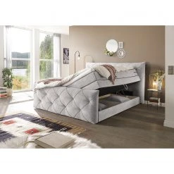 Loftscape Boxspringbett Bellvue - inkl. Kopfteil - Kies -Schlafzimmer Verkaufe DE 1000200909 200305 14442800086 MOOD DETAILS P000000001000200909 mood
