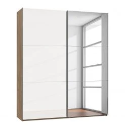 Fresh to go Schwebetürenschrank Level 36 D II - inkl. Spiegel - Höhe: 236 cm - Breite: 200 cm