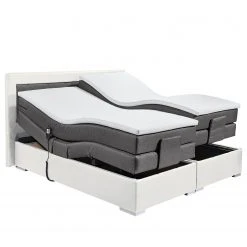 Loftscape Boxspringbett Bellmont - inkl. Motor, Kopf- und Fußverstellung - Alpinweiß / Anthrazit - 180 x 200cm -Schlafzimmer Verkaufe DE 1000201826 200124 11322100059 DETAILS P000000001000201826