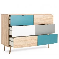 Norrwood Kommode Bibury I - Mehrfarbig / Eiche Sonoma Dekor -Schlafzimmer Verkaufe DE 1000202438 200124 09541400071 DETAILS P000000001000202438