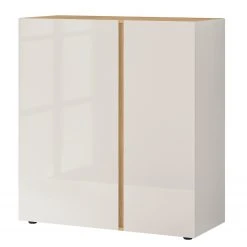 Germania Kommode Mesa I - Glas - Kaschmir / Eiche Dekor