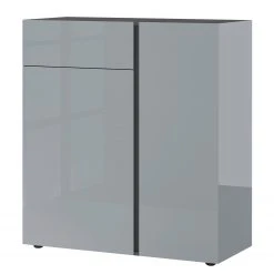 Germania Kommode Mesa II - Glas - Silbergrau / Graphit