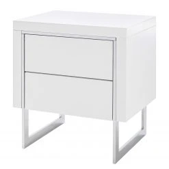 Fredriks Nachtkommode Bell Hill - Alpinweiß / Silber - 2