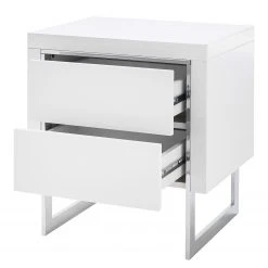 Fredriks Nachtkommode Bell Hill - Alpinweiß / Silber - 2 -Schlafzimmer Verkaufe DE 1000208028 200406 14555400003 DETAILS P000000001000208028