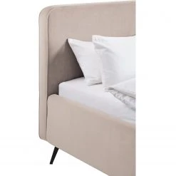 Mørteens Polsterbett Karelia II - Samt Ravi: Beige - 180 x 200cm - Ohne Stauraum -Schlafzimmer Verkaufe DE 1000208254 200604 17085500006 DETAILS P000000001000208254