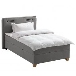 Ars Natura Boxspringbett Woodmore - inkl. Beleuchtung - Grau / Taupe - 120 x 200cm -Schlafzimmer Verkaufe DE 1000208285 200609 12305700003 DETAILS P000000001000208285