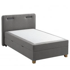 Ars Natura Boxspringbett Woodmore - inkl. Beleuchtung - Grau / Taupe - 120 x 200cm -Schlafzimmer Verkaufe DE 1000208285 200609 12310000007 DETAILS P000000001000208285