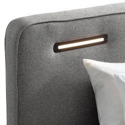 Ars Natura Boxspringbett Woodmore - inkl. Beleuchtung - Grau / Taupe - 120 x 200cm -Schlafzimmer Verkaufe DE 1000208285 200609 12310100008 DETAILS P000000001000208285