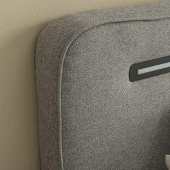 Ars Natura Boxspringbett Woodmore - inkl. Beleuchtung - Grau / Taupe - 120 x 200cm -Schlafzimmer Verkaufe DE 1000208285 200619 10581800008 DETAILS P000000001000208285