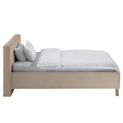 Ars Natura Polsterbett Woodlake II - Samt Ravi: Beige - 140 x 200cm - Ohne Stauraum -Schlafzimmer Verkaufe DE 1000208322 200610 17043100096 DETAILS P000000001000208322