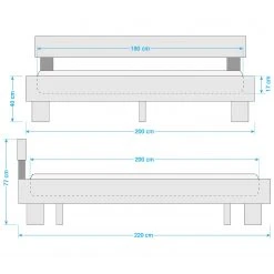 Neue Modular Bett Gremio I - mit Kopfteil ohne Dekoration - 180 x 200cm -Schlafzimmer Verkaufe DE 1000208759 200414 13475400015 SKETCH DETAILS P000000001000208759 sketch