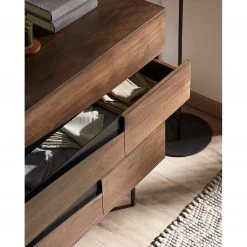 Red Living Kommode Kluuvi I - Echtholzfurnier - Walnuss / Schwarz -Schlafzimmer Verkaufe DE 1000210871 200824 12200100008 DETAILS P000000001000210871